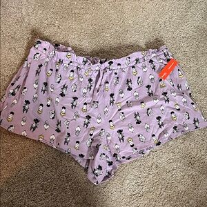 Joe Fresh Lavender Cartoon Print Sleep Shorts